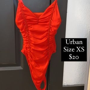 Red bodysuit from Urban